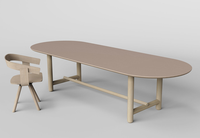 Buzzispace Buzzi Table 13 Linoleum Top