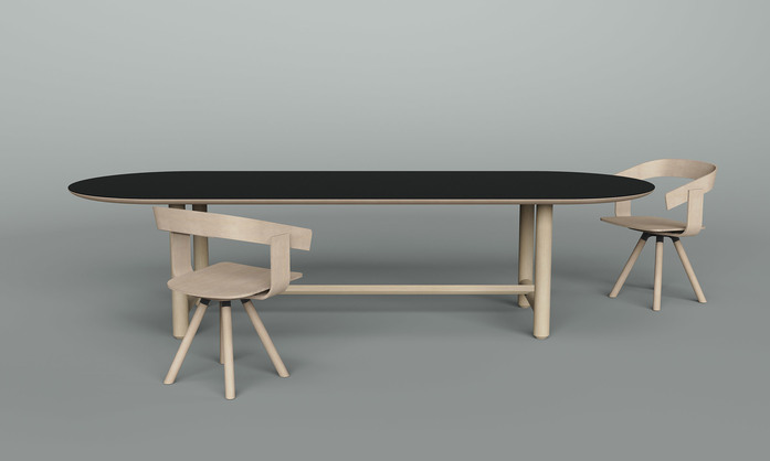 Buzzispace Buzzi Table 14 Linoleum Top