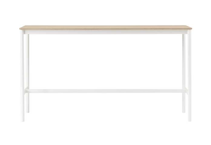 Base High Table 50X190 H105 Oak Veneer White Front Muuto 5000X5000 Hi Res