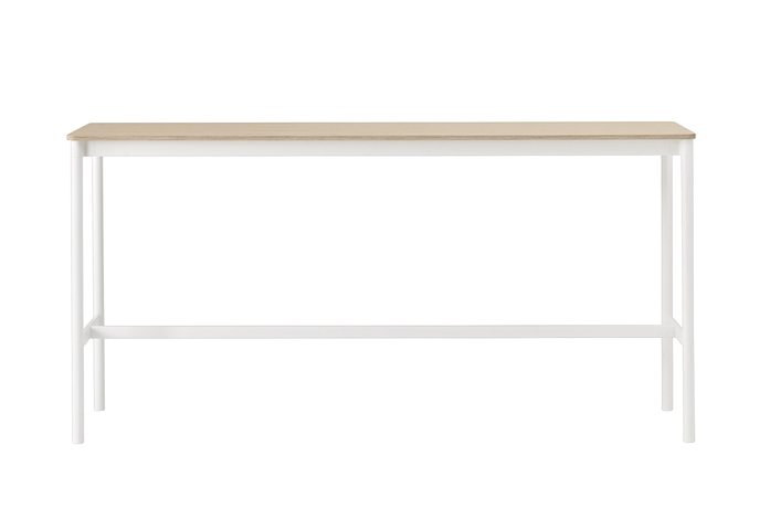 Base High Table 50X190 H95 Oak Veneer White Front Muuto 5000X5000 Hi Res