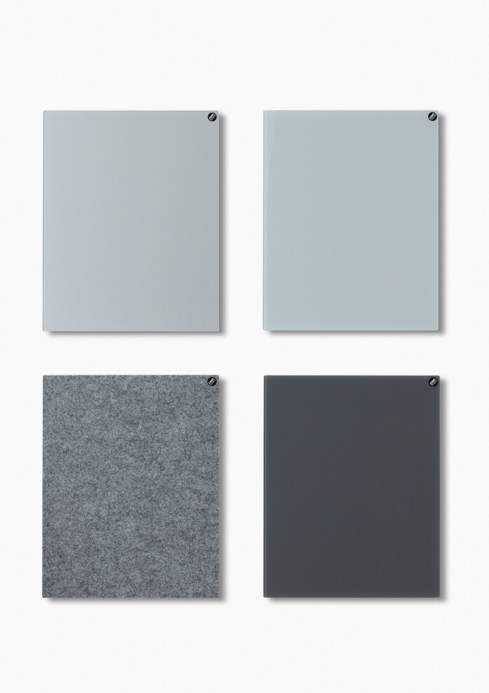 Chat Board Buzzi Felt Combo 03 Buzzi Felt Classic Silver Classic Dove Buzzi Felt Stone Grey Classic Dark Grey