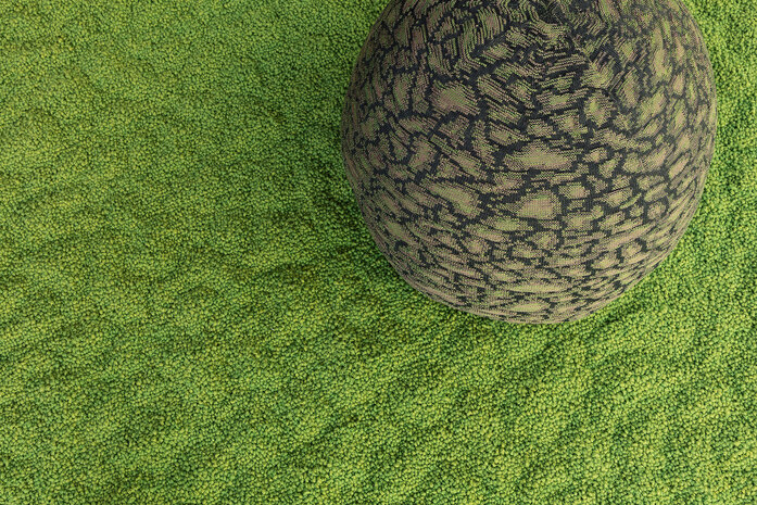 Casalis Earth Collection  Moss Carpet Earth Poufs4
