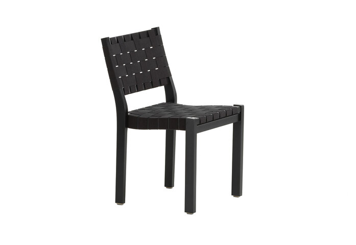 Chair611Blacklacqueredbirchblacknewwebbing F