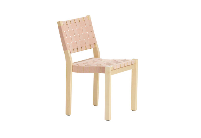 Chair611Clearlacqueredbirchnatural Rednewwebbing F