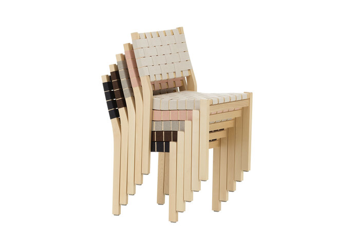 Chair611Newcollectionclearlacqueredbirchstacked F
