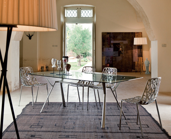 Chairs In Chromed Aluminium