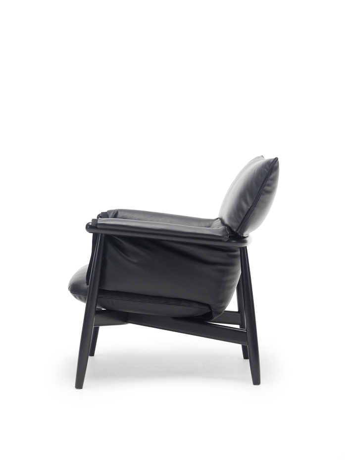 Eoos E015 Lounge Fs Black Oak Leather Back