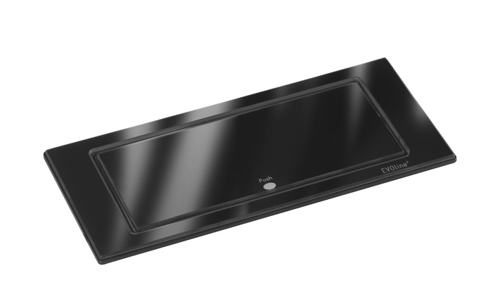 Evoline Back Flip Schwarz Glas