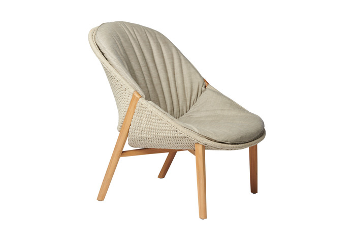 Elio High Back Chair Linen Cushion