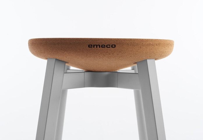 Emeco Su By Nendo Cork Seat Front Close Up Detail