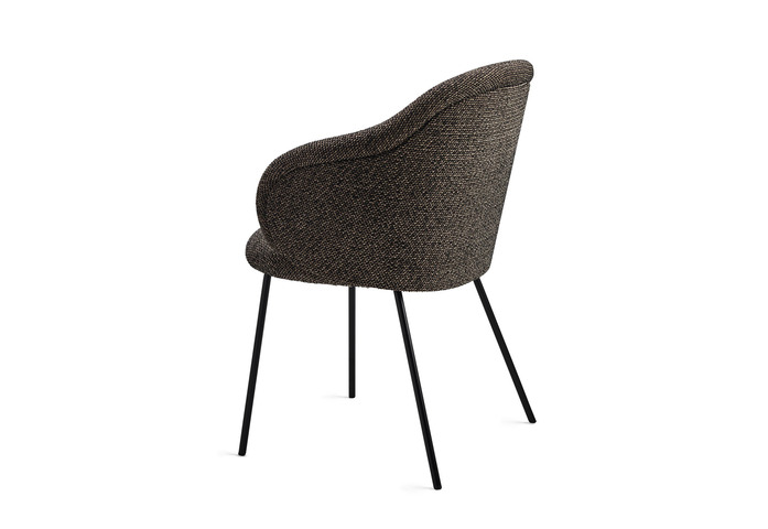 Freifrau Ona Curved Armchair Steelframe Back