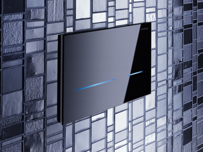 Geberit Sigma80 Schwarz Licht Blau