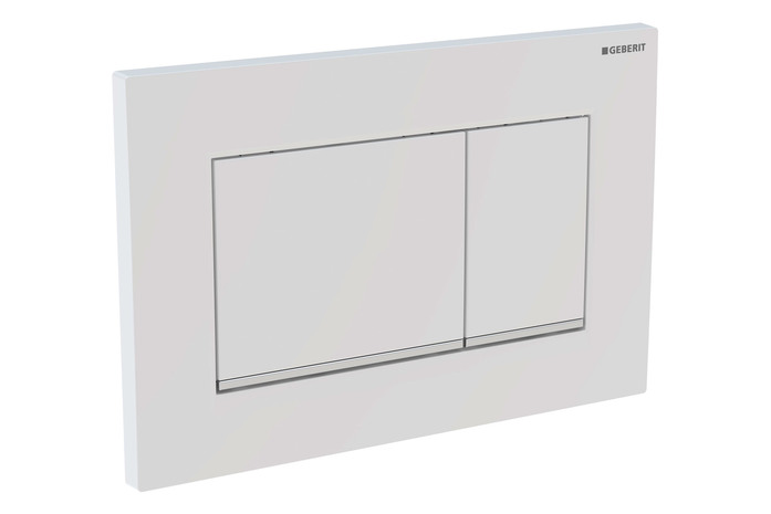Geberit Sigma30 Weiss Matt Lackiert