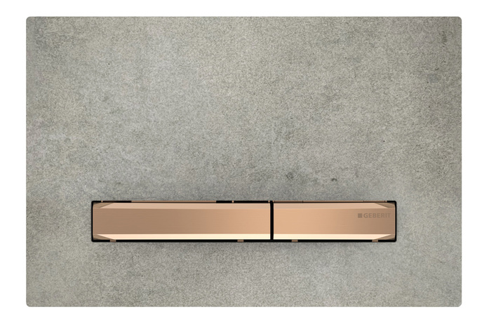Geberit Sigma50 Betonoptik Rotgold