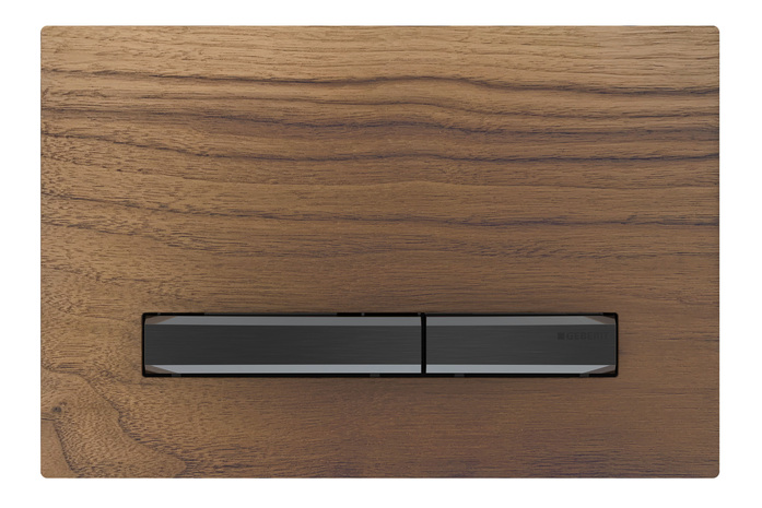 Geberit Sigma50 Nussbaum Schwarzchrom