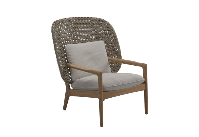 Gloster Kay High Back Lounge Chair Harvest
