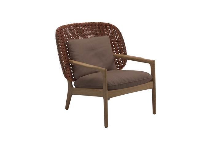 Gloster Kay Low Back Lounge Chair Copper