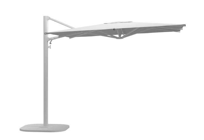 Halo Small Square Cantilever Parasol White