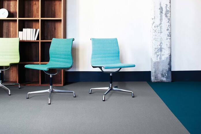 Heuga 725 Platin Turquoise Monolthic
