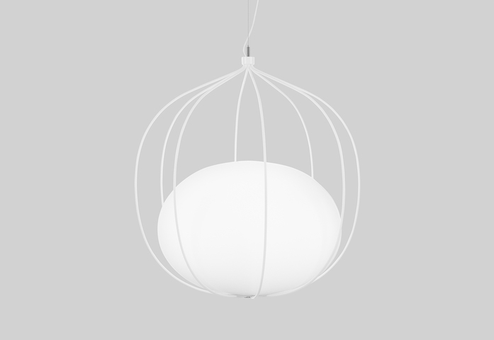Hoop White Grey