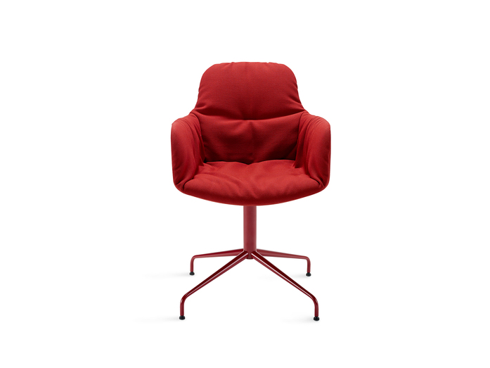 Leya Armchair High Sternfuss Red Front
