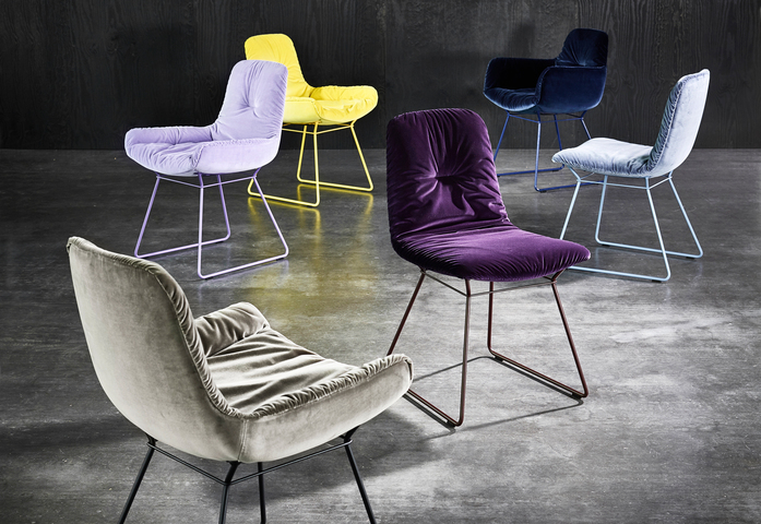 Leya Armchair Low Drahtgestell 2