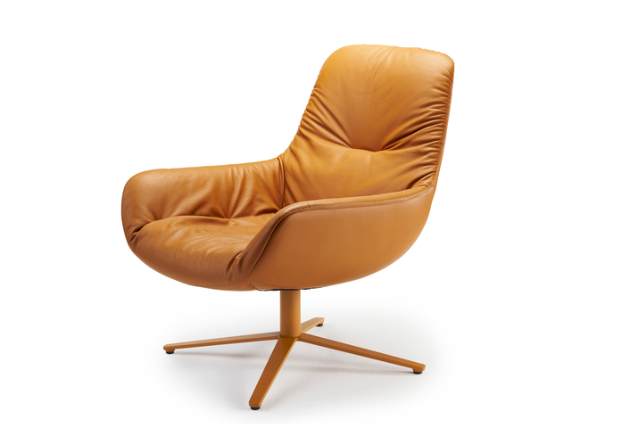 Leya Lounge Chair Fusskreuzgestell 11