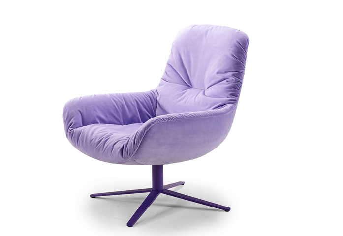 Leya Lounge Chair Fusskreuzgestell 4