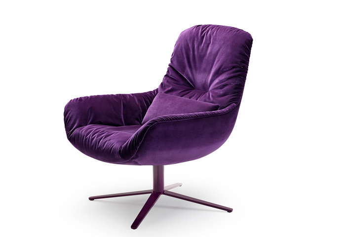 Leya Lounge Chair Fusskreuzgestell 6