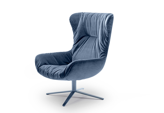 Leya Wingback Chair Fusskreuzgestell 2