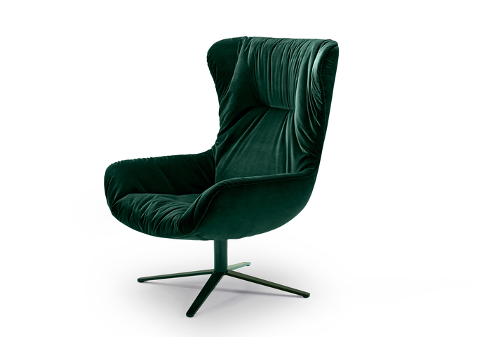 Leya Wingback Chair Fusskreuzgestell 3