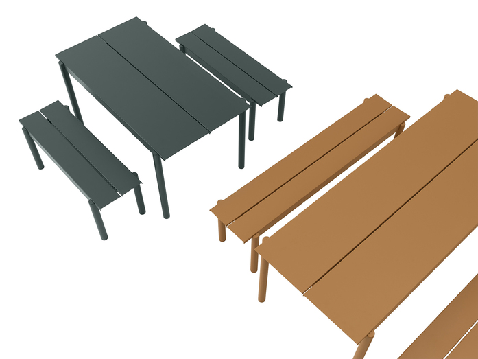 Linear Steel Group Burnt Orange Green Muuto Hi Res
