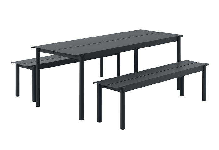 Linear Steel Outdoor Set 200X75 Black Muuto Hi Res