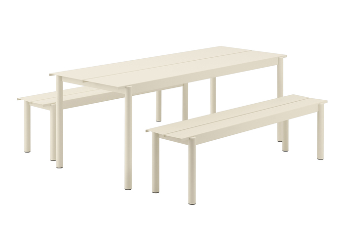 Linear Steel Outdoor Set 200X75 White Muuto Hi Res