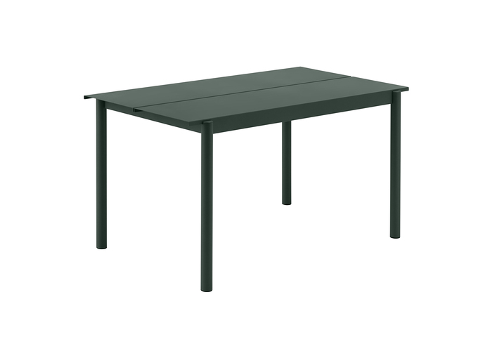 Linear Steel Outdoor Table 140 Dark Green Muuto Hi Res