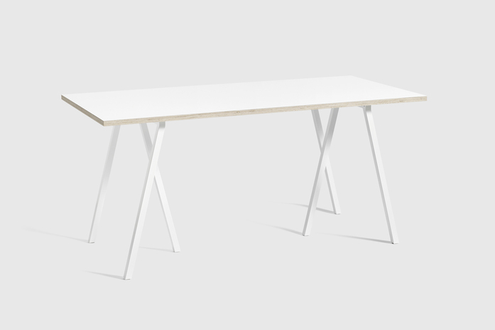 Loop Stand Table L160 White