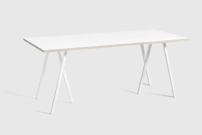 Loop Stand Table L180 White