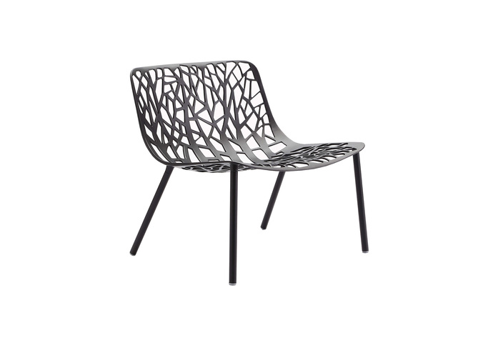 Lounge Armchair In Painted Aluminium