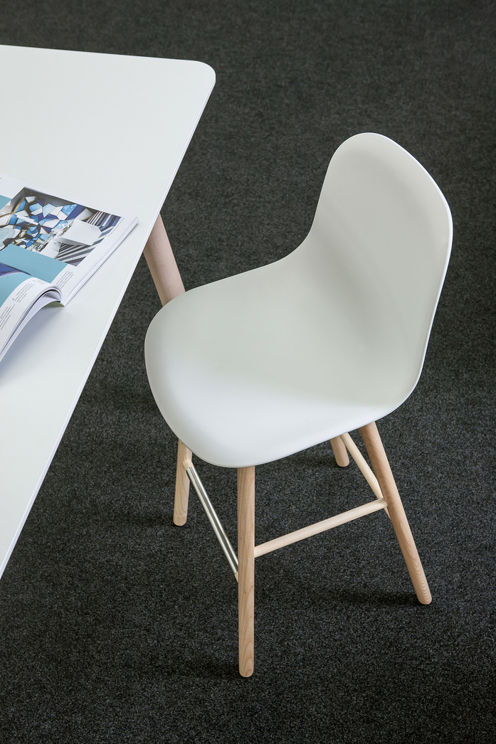 Mani High Stool Wooden Frame