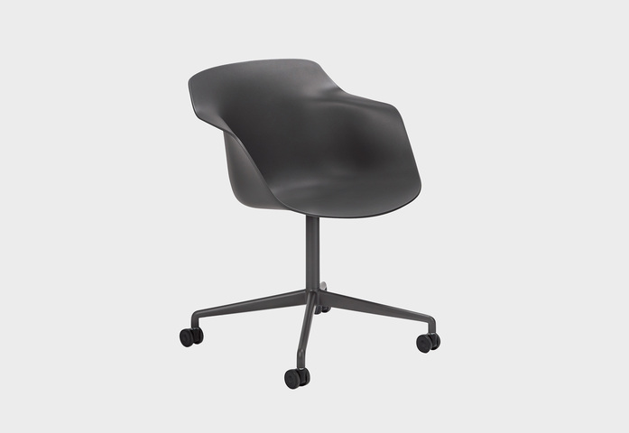 Materia Pax Chair 4 Spoke Dark Grey
