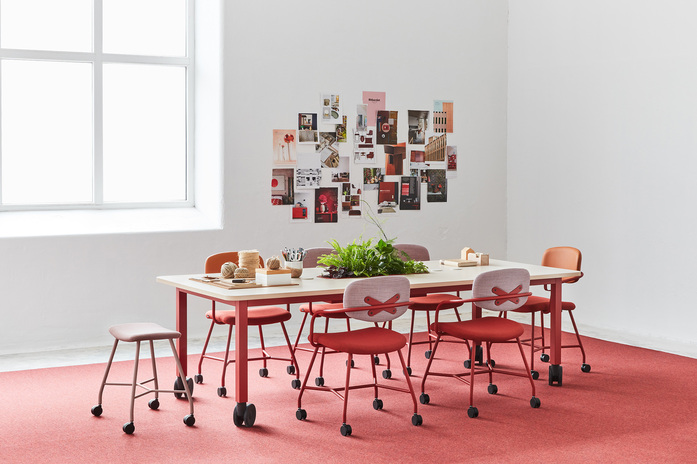 MATERIA Vagabond Project table Motus chair stool Interior 1