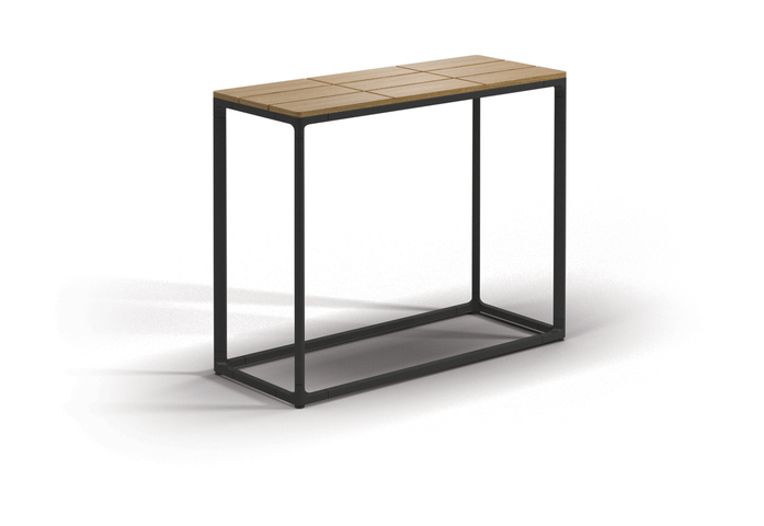 Maya 75 X 30 Console Table Teak Top Meteor 01
