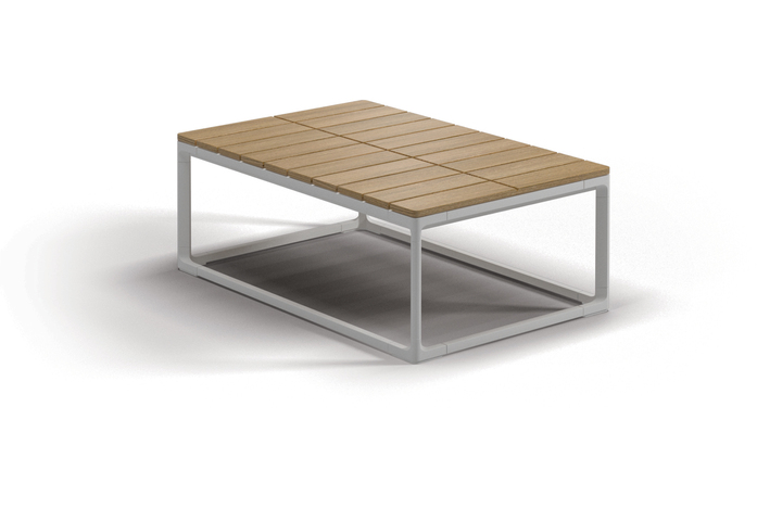 Maya 75 X 50 Coffee Table Teak Top White 01