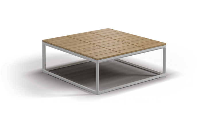 Maya 75 X 75 Coffee Table Teak Top White 01