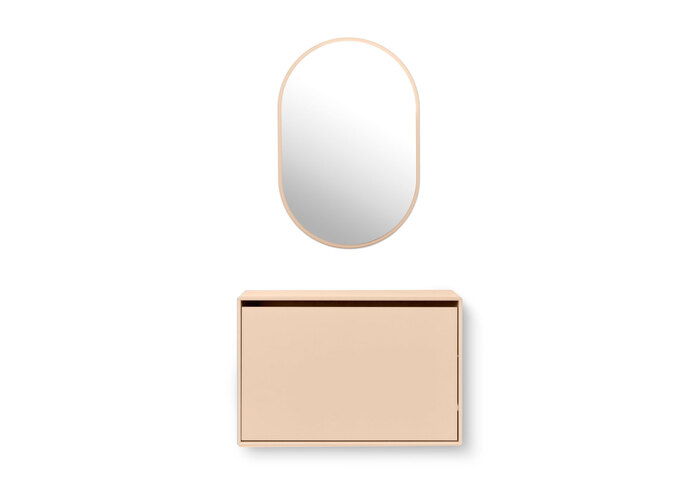 Montana Shoe Stoarge Box Mirror Peach