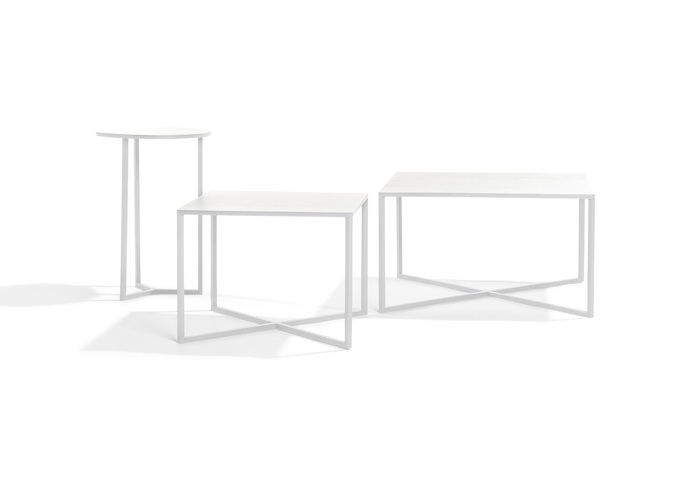 Natal Alu X Coffee Tables White