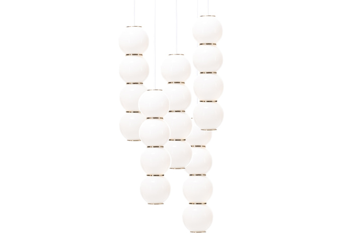 Pearls Suspension Gold 03
