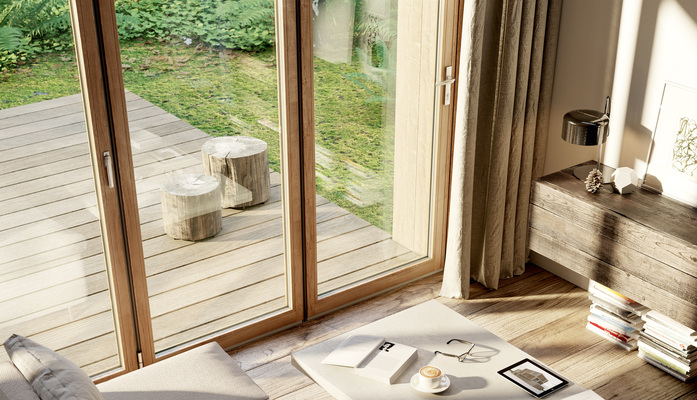Sl Woodline Glas Faltwand 1