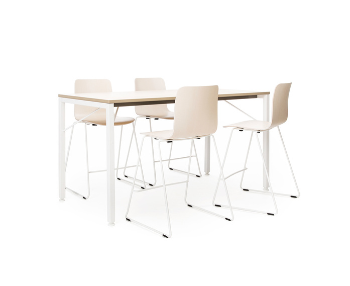 Sola Bar Stool With Sled Base Non Stackable 7