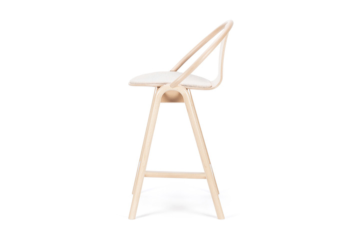 Ton Grand Slam Barstool Low Beech Natural Milkyway Powder 2